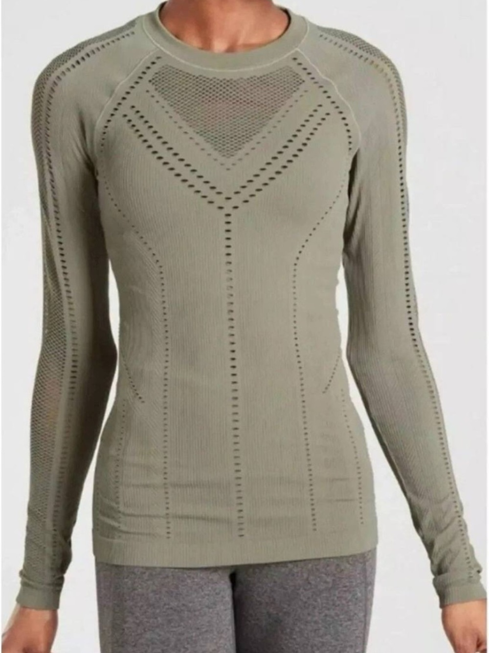 Athleta Oxygen Long Sleeve Activewear Top